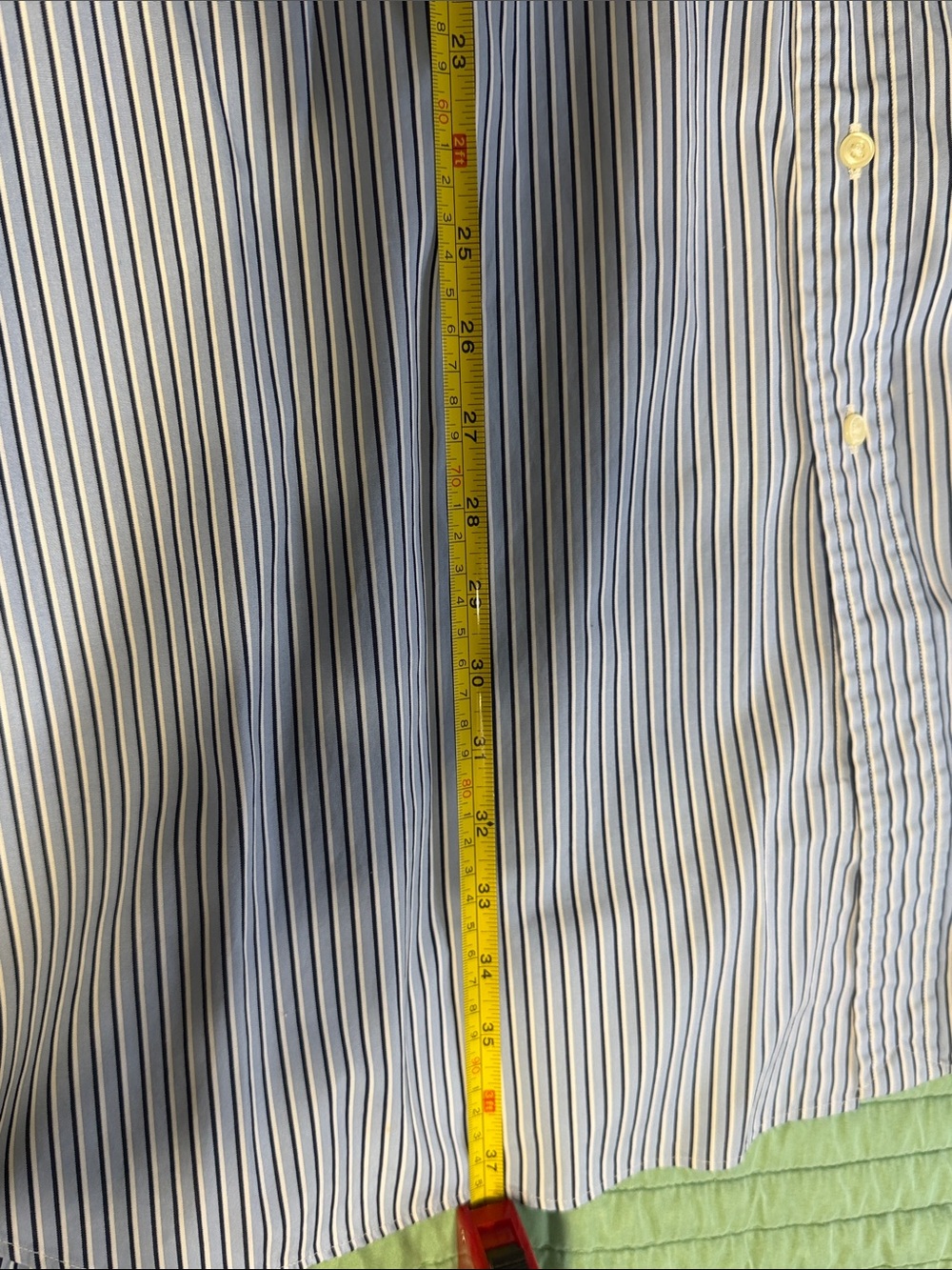 Ralph Lauren Blue & White Striped Button-Down Shirt - Picture 12 of 12